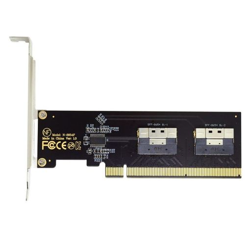 chenyangデュアル2XスリムラインSFF-8654X8NVMEtoPCI-ExpressX163.04.0RAIDカードVROCRaid0ハイパーアダプター