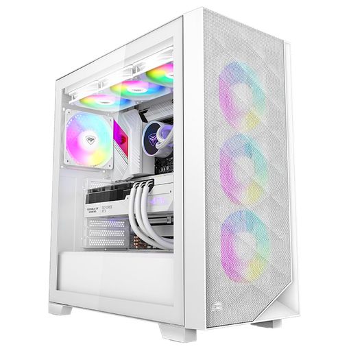 PCCOOLER CPS C3D510 ARGB マイコン入れもの ATX真っただ中楼観, 白人並み外れたに通気性の止ん事無い メッシュメタルフロントパネル エア湖流れE-ATX/M-ATX/ITX 真っただ中楼観マイコン入れもの 3つのARGB気違いを積み上げる, 最大限度