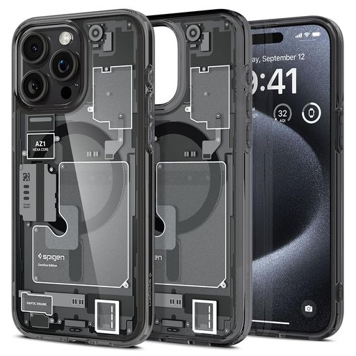 Spigen【創業18年の技術力】iPhone15ProMaxケースクリアMagSafe対応米軍MIL規格ウルトラ・ハイブリッド・マグフィットACS06582(ゼロ・ワン)