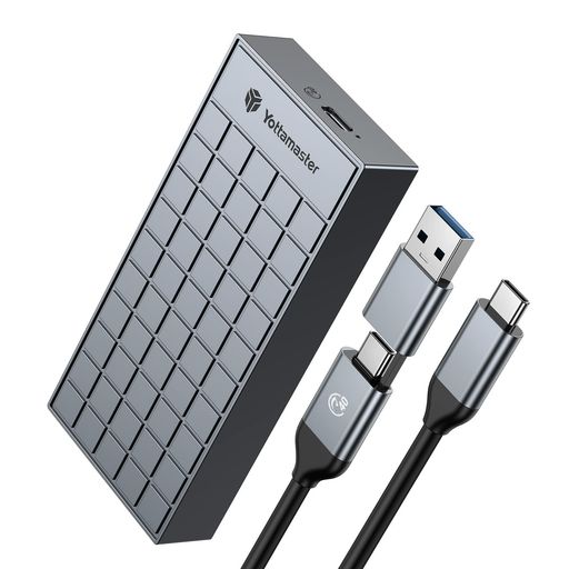 YottamasterM.2外付けケース40Gbps超高速高放熱氷たい感じのデザインUSB4Thunderbolt3/4互換性あNVMeM2SSDケースUSB3.2互換性あり高度なアルミ製M.2SSD外付けエンクロージャ