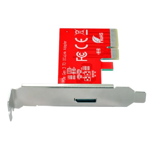 CYカードPCI-E3.0Express4.0x4からOculink外部SFF-8612SFF-8611ホストアダプター(PCIeSSD用、ブラケット付き)