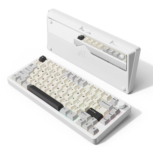ATTACKSHARKX86ゲーミングキーボードワイヤレスキーボードキーボードbluetoothワイヤレス無線リニアカスタマイズリニア抹茶スイッチガスケットマウントCNCナノオイルスプレー加工アルミニウ…