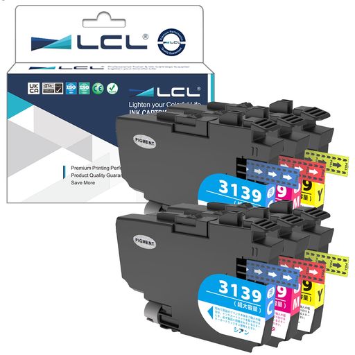 LCLBrother用ブラザー用LC3139LC3139CLC3139MLC3139Y(6パック2シアン2マゼンタ2イエロー)顔料互換インクカートリッジ