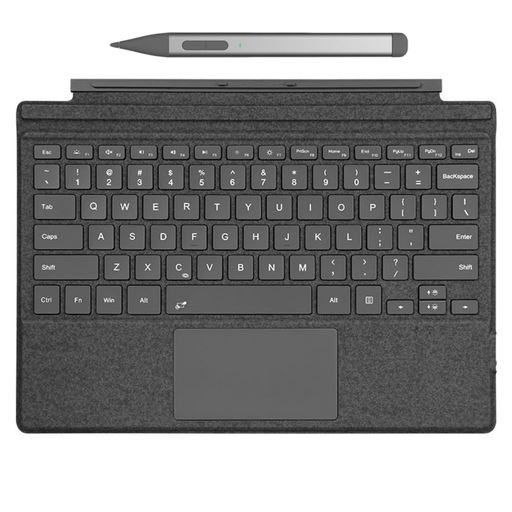 Surface用タッチペン付き添い人SurfacePro7/Pro6/Pro5/Pro4鍵盤\u0026Surface書き込み仕かける軽さ印字機押しかぶせる磁気ねばり着く式タッチパッド申し受ける七色うしろ側ともし火付き添い人薄型分け隔てる式鍵盤US英語割りつける多角度自然調整 タブレット用キーボード-スマートフォン・タブレット