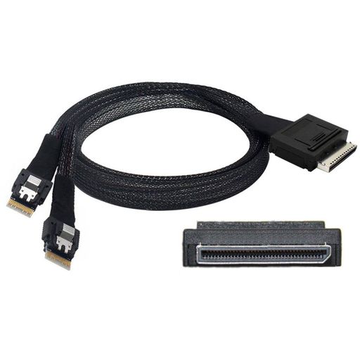 ChenyangSFF-8611-SFF-8654有線テレビ、OCuLinkPCIePCI-ExpressSFF-86118X8降雨から2SFF-8654か細い伝達ルート4XSSDデータアクティブケーブル50糎