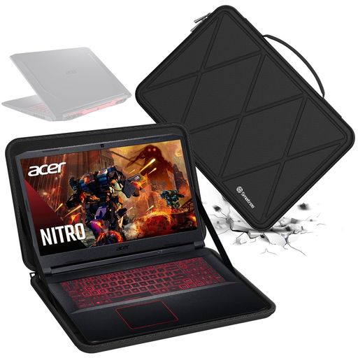 SmatreeハードEVA保護スリーブケース17.3インチAcerNitro5ゲーミングノートパソコン-AN517-42-R5KZ/AN517-42-R35M、17.3インチNitro17AN17-71-75VK/