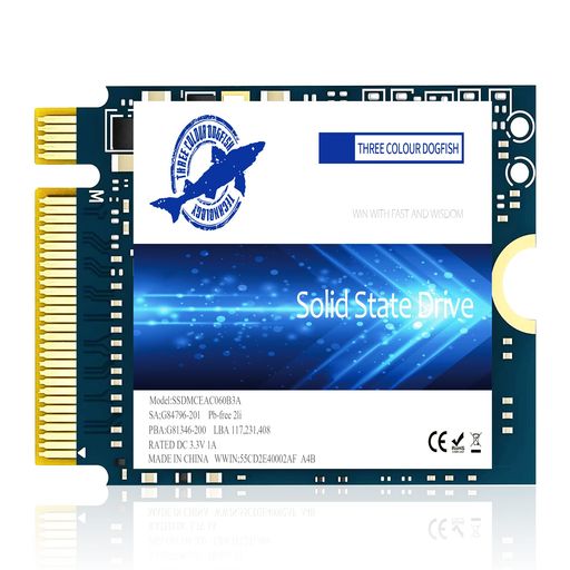 Dogfish SSD M.2 2230 NVMe PCIe 4.0 1TB 3D TLC NAND ゲーミング 内蔵ソリッドステートドライブ スチームデッキ PS5 Surface Pro ノートパソコン デスクトップ用 (M.2 2230 NVMe|ベストプライスオンラインストア