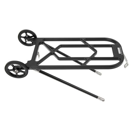 Zerodis 高強度アルミニウム合金製自転車リアラック ブロンプトン用 自転車荷物キャリア 3点セット付き 軽量 +耐腐食性 安定安心 ・ ブラック (黒)|ベストプライスオンラインストア