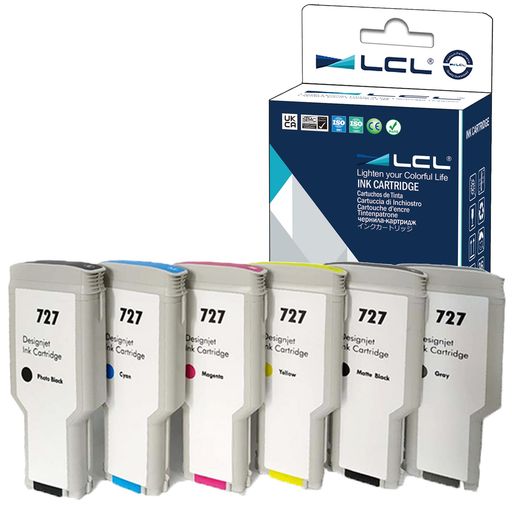 LCL HP用 727XL 727 XL B3P06A C1Q12A F9J76A F9J79A F9J77A F9J78A F9J80A B3P22A B3P23A B3P19A B3P21A B3P20A B3P24A 300ML 大静電容量