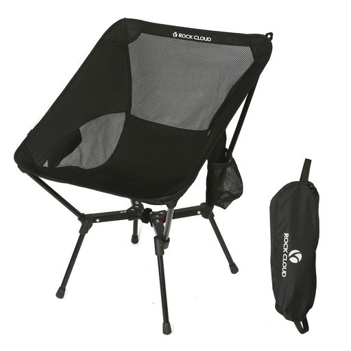 ROCKCLOUDアウトドアチェア【X型構造】【ワイド58cm】キャンプ椅子折りたたみ耐荷重135kg高安定超軽量コンパクトイスお釣り登山ハイキング携帯便利収納袋付き