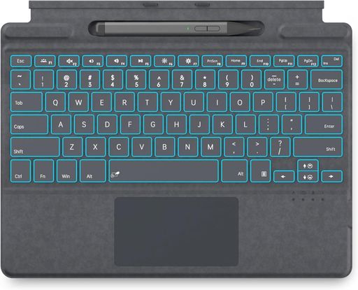 Surfaceペン付きSurfacePro11/Pro10/Pro9/Pro8/ProXキーボードタッチペン付き、SurfacePro111098X対応、13インチタッチパッド&7色バックライト搭載Surface