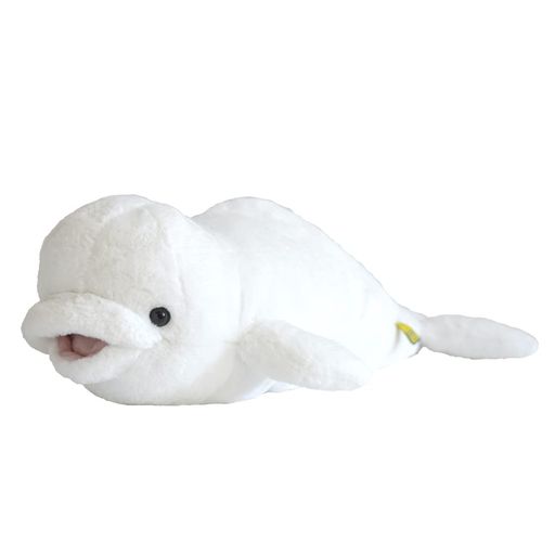 サンレモン(SUN LEMON) ひざ しろいるか M 30×17×58CM ぬいぐるみ アニマル P-8562