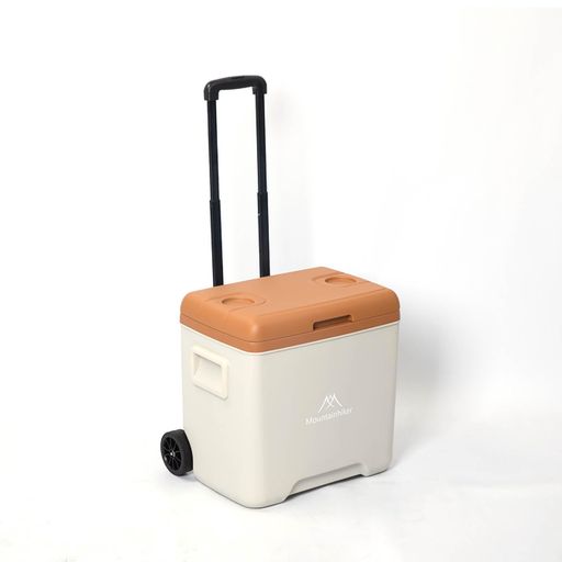 Mountainhikerクーラーボックス30L/52L大容量保冷・保温ボックスキャスター付きアルミ合金ハンドル付きポータブル冷蔵庫5日間長時間保冷キャンプ/BBQ/釣り/アウトドア/スポーツ観戦に最適(52L/…