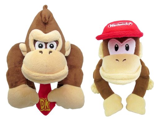 ドンキーコング&ディディー(S) ぬいぐるみ 2種セット【高さ約20CM】スーパーマリオ ALL STAR COLLECTION