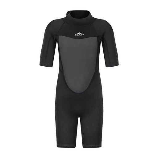 MORGENSKYウェットスーツ子供用バックジップ身長80cm-150cm適用「着てもらえること」水着フルスーツキッズALL2mmジャージタイプウェットサーフィンジュニア1282(半袖スプリングL)