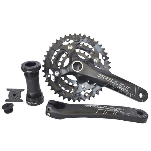 UPANBIKE 銀輪のスターター 8速(24速) 9速(27速) 22X32X42T 104粍 BCD 真四角軸 含まれます BB68 170粍スターター腕 黒いこと