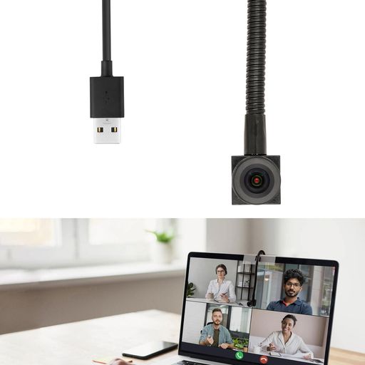 WEBカメラ小型ウェブカメラHD1080P200万画素目線が合う好感度アップパソコンカメラ内蔵マイクブラック
