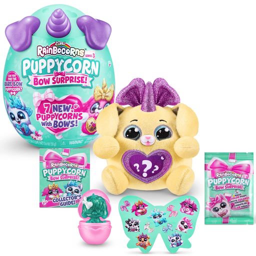 RAINBOCORNSPUPPYCORNSURPRISESERIES3(ラブラドール)ZURUコレクション用ぬいぐるみサプライズエッグステッカーパックスライム犬のぬいぐるみ対象年齢3歳以上女の子子供用