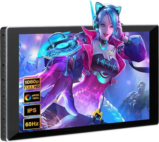 7インチポータブルモニター IPS FHD 1920x1080タッチスクリーンディスプレイ1080Pゲーミングモニター(ボックス/ PS4 / XBOX/スイッチ用)｜ベストプライスオンラインストア