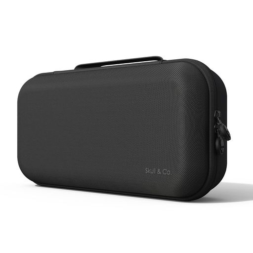 Skull&Co.ROG/SteamDeck/AYA/OneXPlayerなどポータブルゲーミングPC通用収納ケース防水耐衝撃裏ボアキズ防止磨きクロス含み「ブラック」