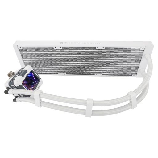 Thermalright FW 360白色-360 mm AIO CPU液体冷却器、解像度320*240のIPS LCD画面、AM 4/AM 5/Intel LGA 1700/1851、画像の「2.4インチ」磁気吸収LCD画面-白色、CPU水冷却器に適用|ベストプライスオンラインストア