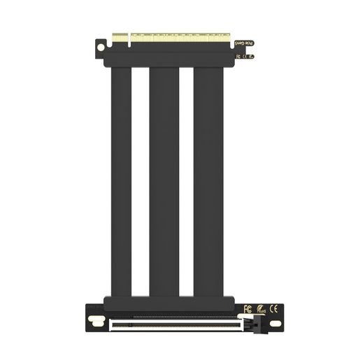 GLOTRENDS 150粍 PCIe 5.0 ライザーケーブル|RTX5090/RTX4090/RX9070/RX7900 相応う|PCIe 5.0/4.0 GPU 取り替えっこ|90 度直角 垂直方向マウント用