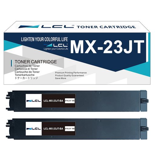 LCL Sharp用 読みやすい用 MX-23 MX-23JT MX-23JTBA MX-23JT-BA (2容器に並べる 黒いこと) 取り替えっこトナーカートリッジ