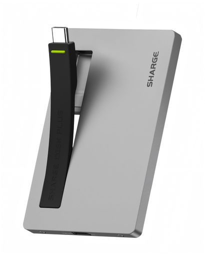 SHARGEDiskPlusSSDエンクロージャー【6mm超薄型アルミボディ】M.2NVMe対応外付けケースUSB-C3.2Gen210Gbps高速転送2230/2242/2280対応ケーブル内蔵デュアルポート