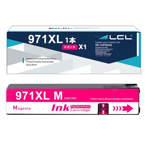 LCLHP用ヒューレット・パッカード用971XL971XLCN623AACN627AA増量顔料(1パックマゼンタ)互換インクカートリッジ対応機種:OfficejetProX451DNX451DWX476DNX476DW