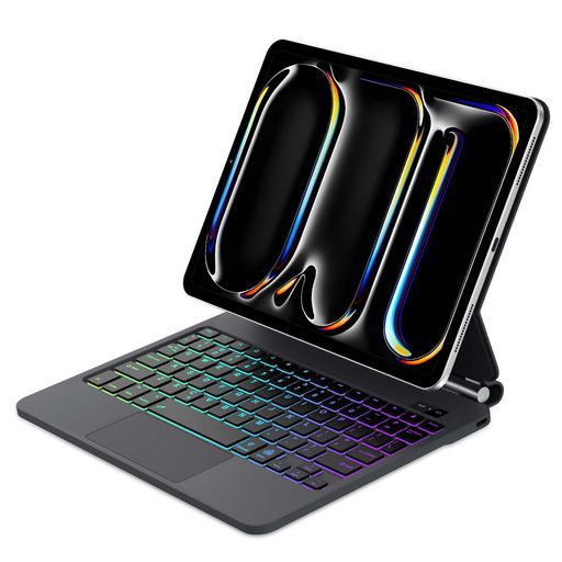 【2025新型対応】iPad Pro 11インチマジックキーボード(M4 2024 M5 2025)タッチパッド搭載 ケース付き 磁気吸着式 日本語配列 Bluetooth接続 バックライト付き 自動スリープ 多角度調整 USB-C充電対応&hellip;｜ベストプライスオンラインストア