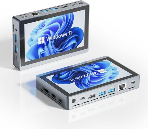 ミニpcIntelN5095タッチパネル付きminipcWindows11Pro小型PCDDR416GB+256GB4コア/4スレッド最大周波数2.9GHzミニパソコン4K@60Hz2画面出力みにPC