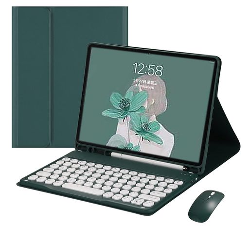 YEEHi対応iPadAir13インチM4M3M2(2026/2025/2024)キーボードケースマウス付きiPadPro12.9インチ第6543世代用キーボード可愛い丸型キー2色配色カラーキーボード 5,306円