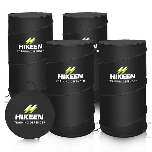 Hikeenバスケットボールトレーニング4点セットバスケットボールガードトレーニングポップアップ式安全シミュレーションガードバスケットボールフットボールラグビー用に折りたたみ式…