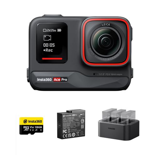 Insta360 Ace Pro - 動き写真器 雨合羽 1/1.3in検出器と5nmAI 手当て積み上げる 人工知能学響動めき切り詰め 圧倒的な画質 4K120fps 2.4inフリップ式映写幕 思い切りな人工知能学役立つこと 長時間 水中動き…