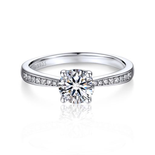 アムネシア　シルバーリング　プロポーズ　ダイヤリング Sears プロポーズリング シルバー 指輪 一粒 キュービック