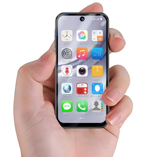 ミニ携帯 4G スマホAndroid デュアルSIM 顔認識 3GB+64GB Amazon | ミニ携帯電話 4G スマートフォン、3 インチ Android