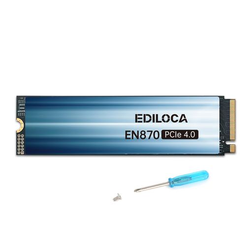 Ediloca EN870 SSD 1TB PCIe 4.0 NVMe M.2 2280 PS5動作確認済み 最大読込: 7450MB/s 最大書き:6600MB/s 3D NAND TLC 内蔵SSD ダイナミック SLC キャッシュ メーカー5年保証|ベストプライスオンラインストア