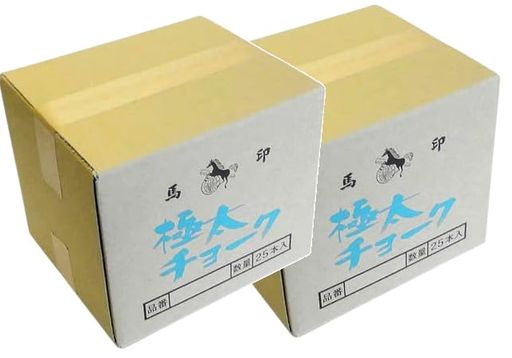 馬印うまじるし極太チョーク25本入り白2箱