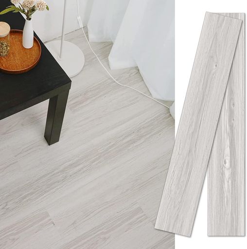 Harmn home フロアタイル 置くだけ 6畳 72枚入り 木目 クッションフロア 床 フロア シート 賃貸 フロリング リメイクシート トイレ キッチン 玄関 防水 はがせる diy 床材 (型番号34)｜ベストプライスオンラインストア