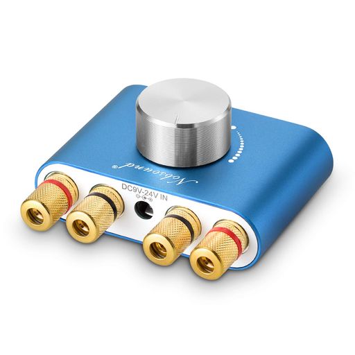 NobsoundNS-01GProパワーアンプbluetooth50Wx2アンプスピーカーHiFiオーディオ電源なし(ブルー)
