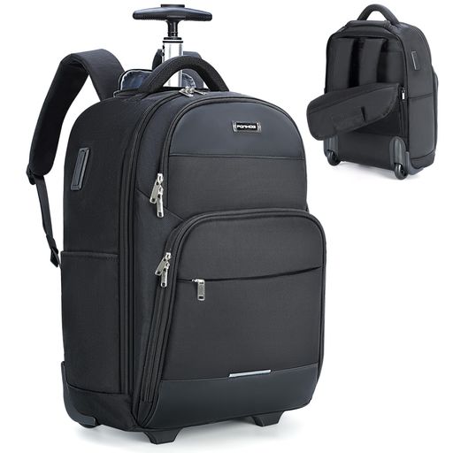 [Lekesky] キャリーリュック 大容量 30L 15.6インチPC リュック 調節可キャリーバー 2つホイール 自立 USB充電ポート 3層タイプ多機能 防水 防汚 耐衝撃 ビジネスリュック 盗難防止 機内持ち込み&hellip;｜ベストプライスオンラインストア