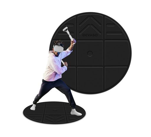 SHEAWAVRゲーム用クッションマットカーペットMetaQuest3S/3/Pro/VisionPro/PSVR2/Pico4など対応互換品滑り止め柔軟PU製100cmアクセサリー