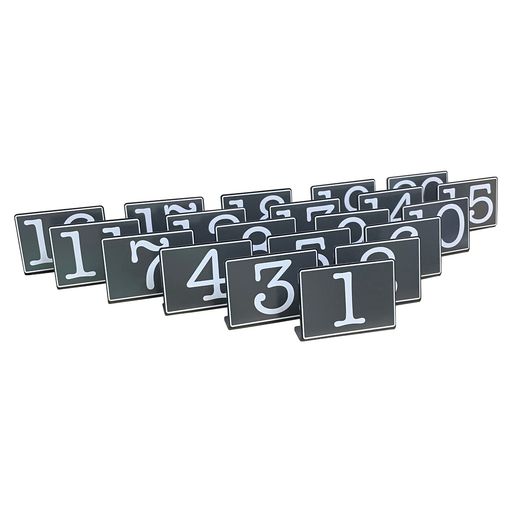 Mehrondo20個入テーブルナンバー卓上プレートサイン数字:1~20|サイズ:74x52mm|日本製
