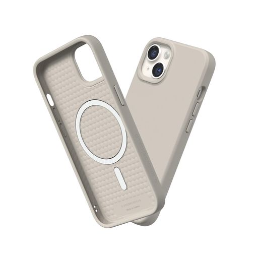 RHINOSHIELDiPhone13/14SolidSuit入れものMagSafe相応う耐衝撃米軍MIL標準尺度ぼうぜん自失吸いあげる傷指紋押しとどめる薄型軽さSGS公証-外殻ベージュ