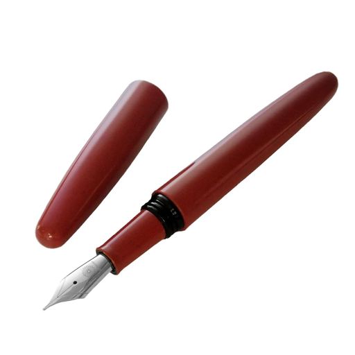 WANCHER 夢万年筆 DREAM PEN 誠エボナイト サンドレッド Sand Red シガー形状 万年筆 (F 細字)｜ベストプライスオンラインストア