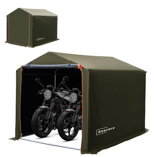 Anovara サイクルハウス バイクガレージ サイクルポート 1台用~3台用 自転車置き場 屋外 サイクルガレージ バイク ガレージ ガレージテント 自転車 テント 屋根 車庫 自転車小屋 バイク テ…|ベストプライスオンラインストア