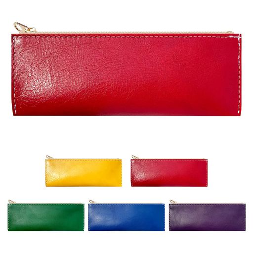 楽天市場】本革 薄型 ペンケース 日本製 ［レッド/赤/red］本革ペン