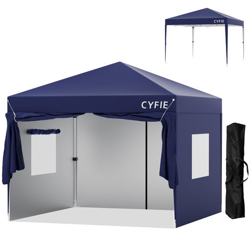 楽天市場】CYFIEタープテント3mx6mサイドシート6枚付ワンタッチ