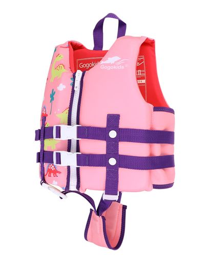 Gogokidsフローティングベスト子供用ライフジャケット股ベルト付き高浮力キッズ浮力サポート釣り川遊び水遊び海遊びL