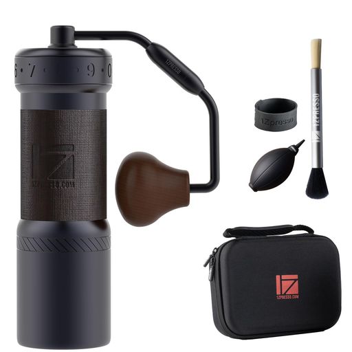 「連続二年WBrC世界チャンピオンが選んだブランド」1Zpresso K-Ultra 手挽きコーヒーミル 手動 アイアングレー 携帯用ケース付き清掃しやすい 折り畳み式 グラインダー ステンレス刃 外部調整|ベストプライスオンラインストア